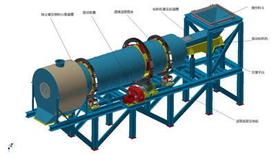 磷铁环滚筒清理机